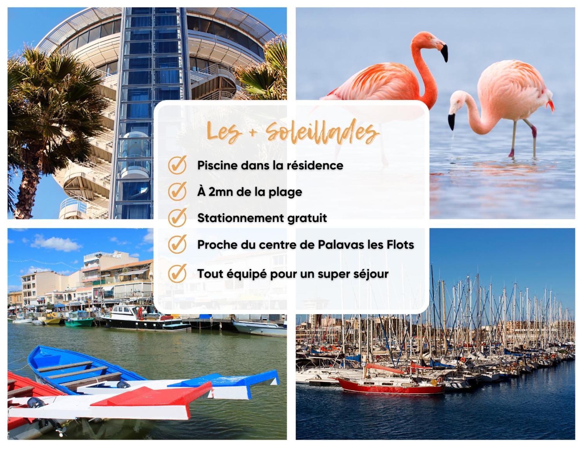 Les Soleillades - Plage, Piscine, Parking! Palavas-les-Flots Exterior photo